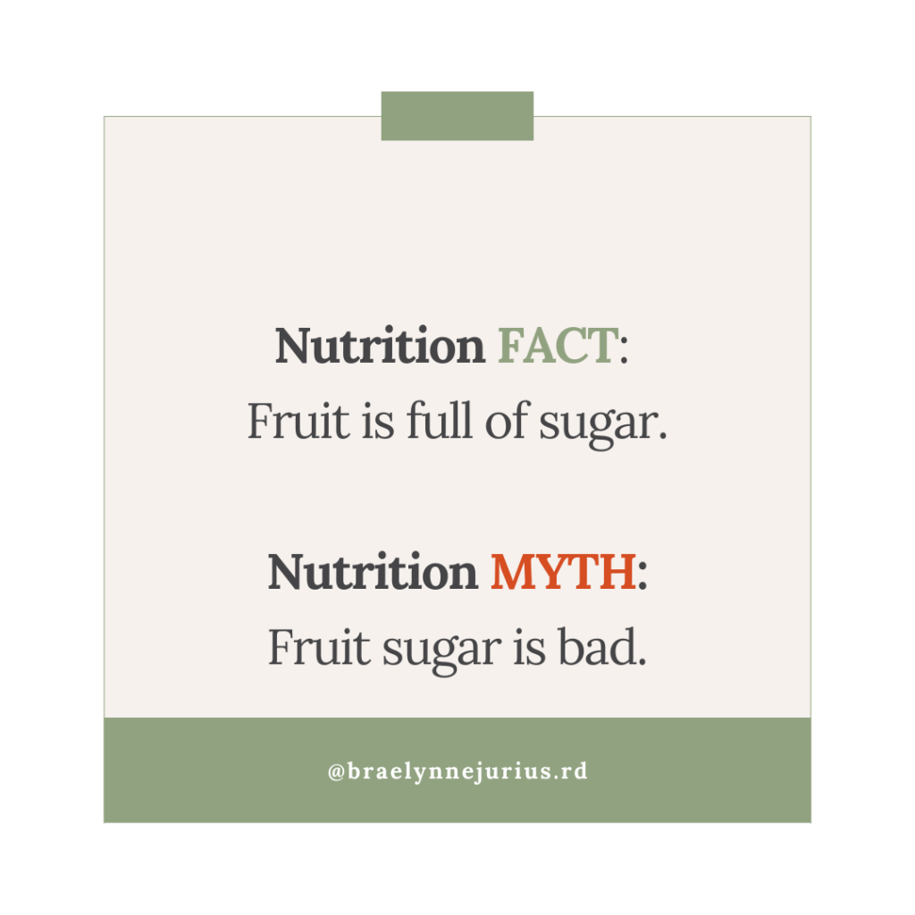 is fruit full of sugar?